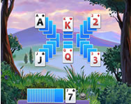 Kings and queens solitaire tripeaks kártya HTML5 játék