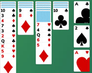 Yukon solitaire kártya HTML5 játék